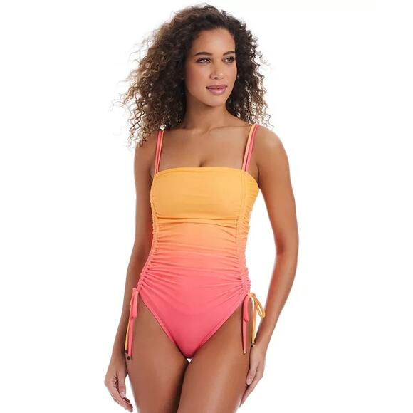 Bar III Women's Day Club Ombré One-Piece Swimsuit, Multi, Size S 0042 - Picture 1 of 2